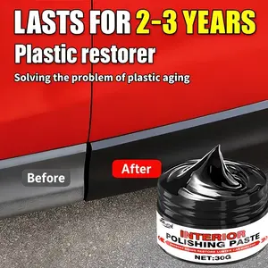 Car Plastic and Rubber Repair Paste, Glossy Body and Interior, Prevents Fading and Oxidation, Suitable for Bumpers, Leather, Plastics, Car Detailing Products, Car Detailer