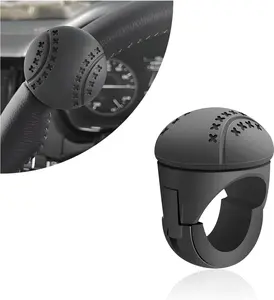 Steering Wheel Spinner, Non-Slip Silicone ABS Steering Wheel Knob with Metal Bearings, 360° Rotation Steering Wheel Spinner Knob Car Power Handle for Truck Tractor Boat