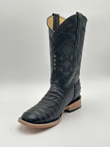 Boot- Black Gator Belly (Print)