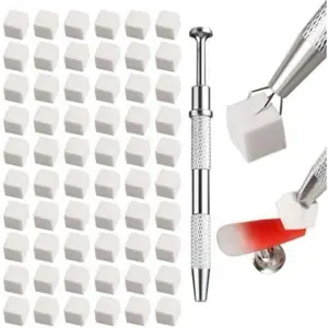 Set 100pcs sponge and Grabbing pen for Ombre gel blend Nail Art tool nail care nail nails
