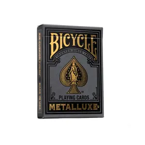 Bicycle Playing Cards Black and Gold Metalluxe - Premium Metallic Foil Party Card Game for Toys & Hobbies, Games & Puzzles