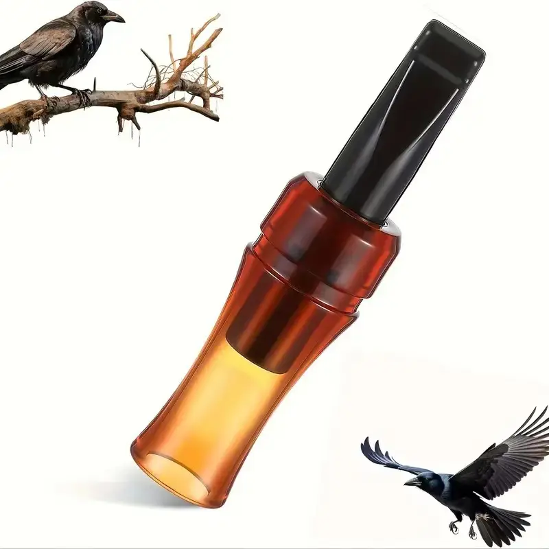 Unisex Crow Call Whistle for Hunting, Realistic Crow Mimic Call Bird Calling Tool, Portable Hunt Gear for Duck/Pheasant/Geese Hunting Accessories