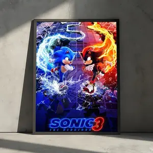 S-Sonic Adventure game Poster Peel & Stick Poster Set Wall Art – Vibrant Cartoon Design Self-Adhesive Aesthetic Room Decor | Gallery-Quality Waterproof Fade & Scratch Resistant Prints | Living Room, Bedroom, Dorm Home Decoration Multiple Sizes