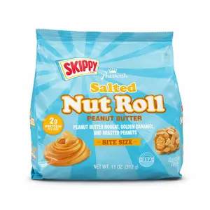 Pearson's SKIPPY Peanut Butter Salted Nut Roll | Peanut, Caramel, Peanut Butter Candy | 11 oz. Bag |Bulk, Individually Wrapped