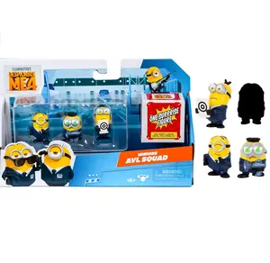 Minions Despicable Me 4-4 Figure Packs AVL Squad | 2 inch Collectible Figures | Pack Has 3 Figures Visible Plus 1 Surprise Figure Hidden
