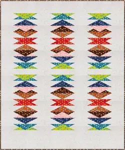 Quilt Kit - Batik Colonnade Quilt Boxed Kit with Pattern by Heather Black of Quiltachusetts for Riley Blake