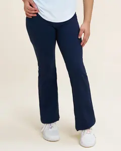 Girls Flare Leggings with 2 Pockets High Waisted