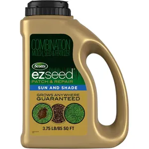Scotts EZ Seed Patch & Repair for Sun and Shade - Combination Mulch, Sun and Shade Grass Seed & Fertilizer for Bare Spots & Lawn Patch Repair, Covers up to 85 sq. ft., 3.75 lb.