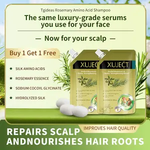 XUJECT Rosemary & Biotin Shampoo 300ml — Spring Renewal | Growth Support & Strengthening Formula | 8 Botanical Ingredients | Daily Scalp Care Designed for Oily Roots, Thinning Hair, and Stress-Related Hair Loss | Lightweight, Non-Greasy | Buy 1 Get 1 Free