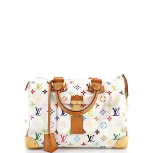 Pre-owned Louis Vuitton Canvas Coated Top Handle Bags Speedy Handbag Monogram Multicolor 30 by Rebag