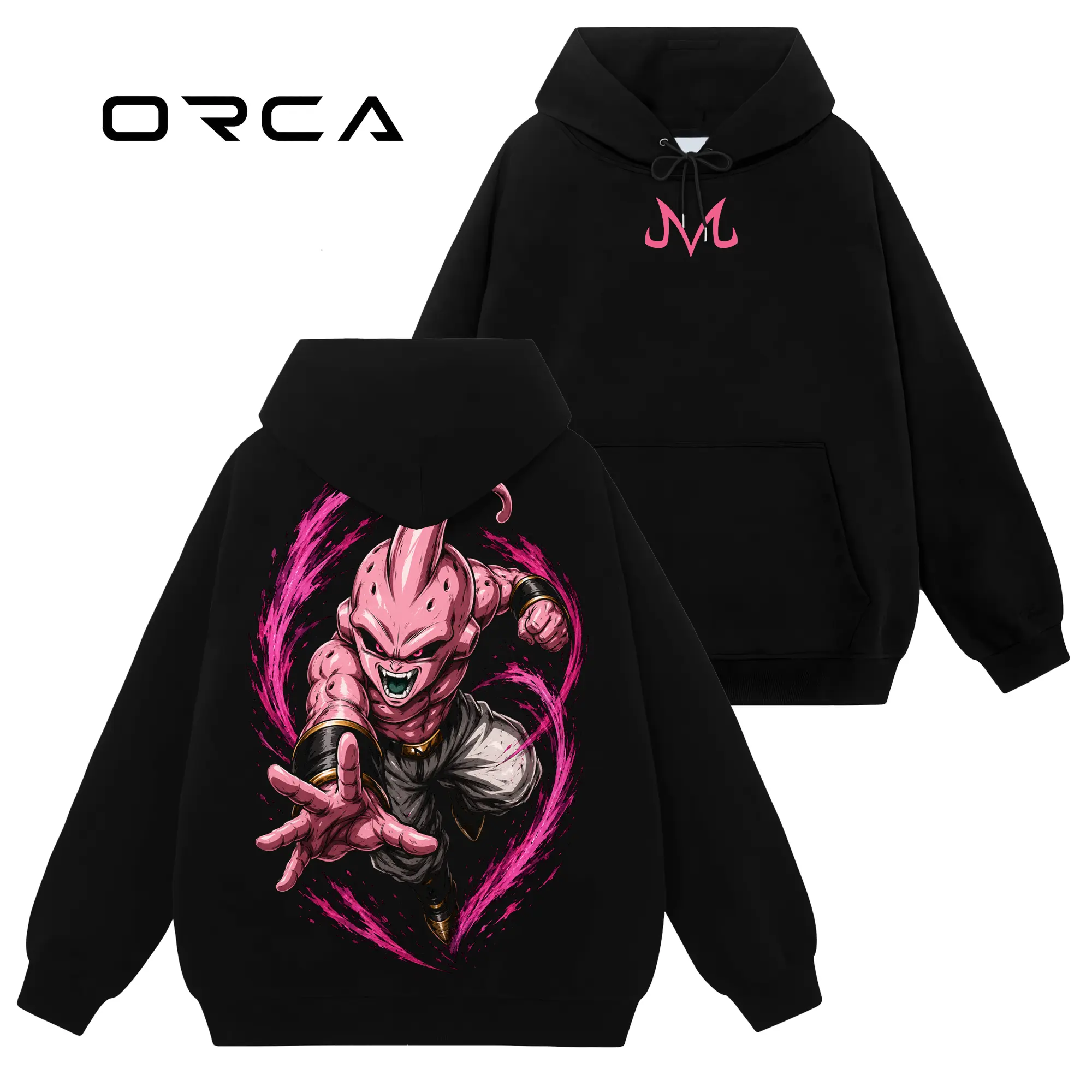 [Orca Fashion] Kid Buu - Dragon Ball #45 Hoodie T-Shirt Sweatshirt, Retro Vintage Unisex Graphic 90s Cotton, Gift For Wibu, Anime Manga Y2K Streetwear
