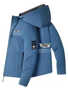 Perez F1 Cadillac Hooded Jacket, Unisex Outdoor Casual Windproof Coat, High-Quality Fabric, Perfect Gift for Car Enthusiasts