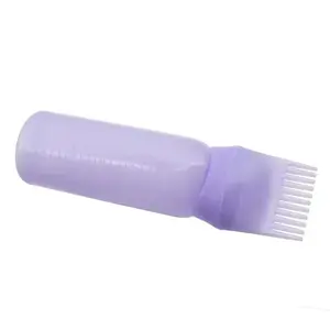 3 Color Oil Applicator Bottle For Hair Professional Hairdressing Dyeing Comb Bottles Barbershop Hairdresser Coloring Supplies Hair Dye Brush