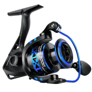 KastKing Centron & Centron Lite Spinning Reels, Size 500 is Perfect for Ice Fishing, Up to 17.5Lbs Max Drag, 5.2:1 Gear Ratio, Ultra Smooth Powerful, CNC Aluminum Spool, 9+1 BB Light Weight Centron Spinning Reels