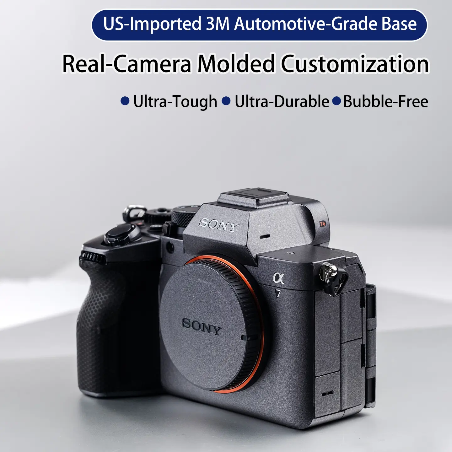 Custom Protective Skin for Sony A7M5,3M Vinyl Wrap, Leather Texture Body Decal, Real Machine Cut Protection