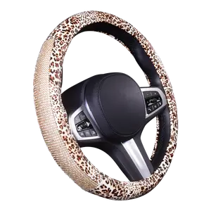 Bling Steering Wheel Cover, Rhinestone Steering Wheel Cover with Crystal Diamond for Women, Sparkling Car Wheel Protector