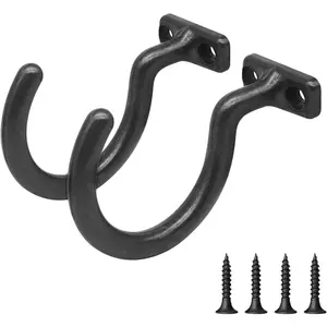 2pcs Billiards Bridge Hook with 4 Mounting Screws, Pool Ball Rack Hook for Pool Table Accessories Storage, Great for Pool Cues Bridge Sticks, Pool Ball Triangle Rack and More