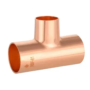 1-1/4" X 1-1/4" X 1" Copper Reducing Tee