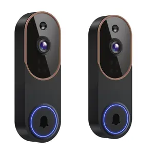 2 Pack Wireless Smart  Camera, AI Human Detection, Instant Alert, Live Image, Two- Way Audio, 2.4G WiFi Camera, Security Outdoor Camera, Video Doorbell Camera, Night Vision, 100% Wire-Free, Cloud Storage, Battery Powered Camera, Wireless Security Cameras