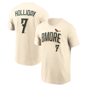 Men's Baseball Orioles Team Dylan Beavers 2026 City Connect Name & Number T-Shirt - Natural