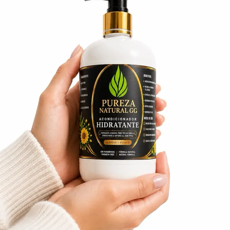 Moisturizing Conditioner to Hydrate and Soften Hair with Natural Aloe Vera, Calendula & Linseed, Lightweight Haircare Formula with Vitamin B5 & E for Natural Beauty