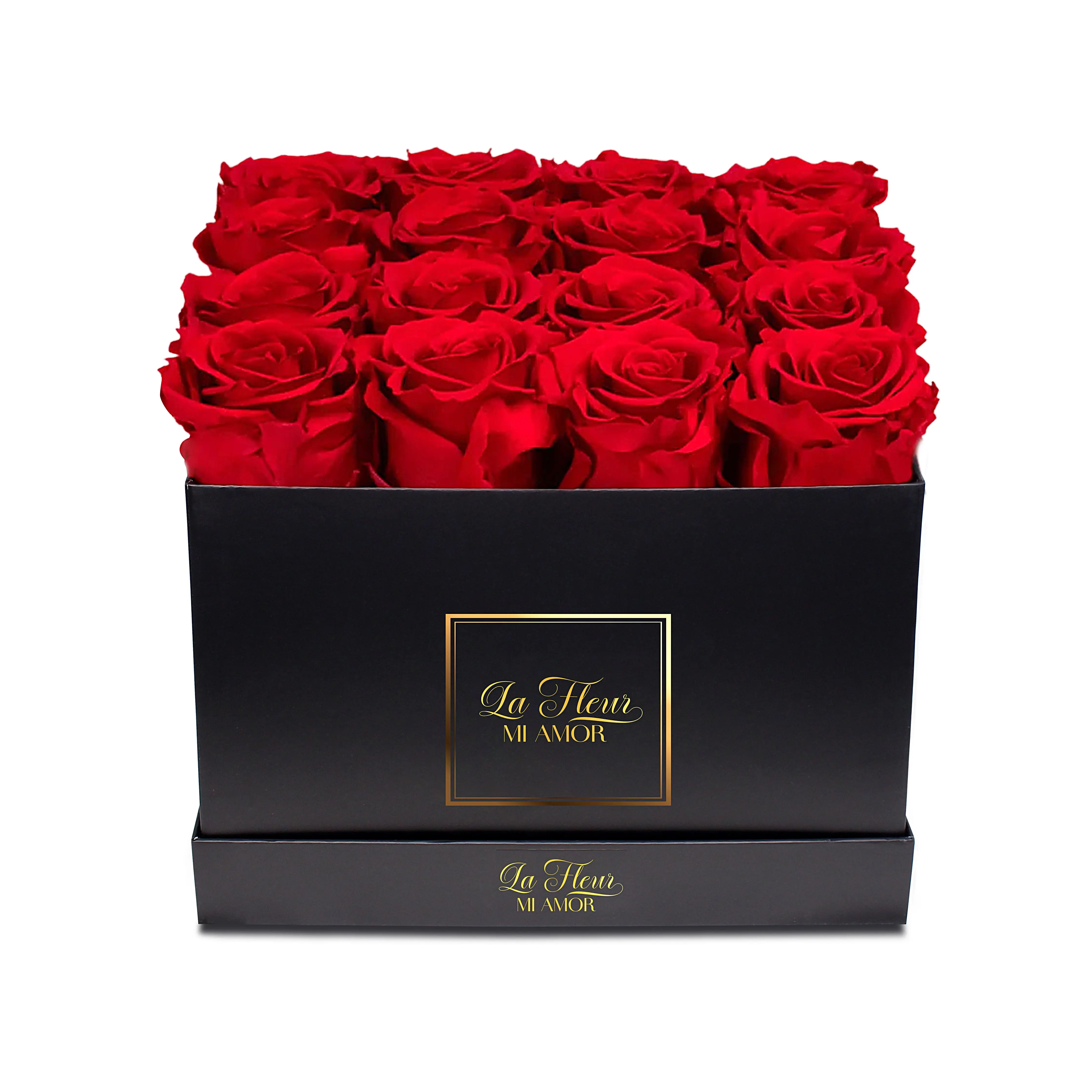 Belle Amour 16 Rose Box Bouquet with Gift Box