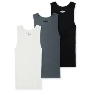 Haus | Premium Ultra-Soft Cotton Fitted Tank 3 Pack