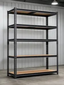 Zeukmxoo five-tier adjustable metal rack, multifunctional storage rack suitable for garage, basement, warehouse, pantry, closet, kitchen, and craft workshop storage