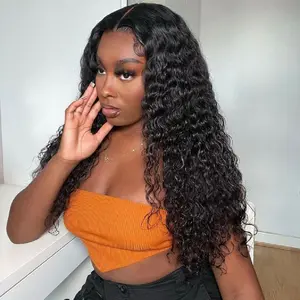 7x6 Glueless Wigs 6x4 Deep Wave Wig Pre Cut Lace Wigs Human Hair Wig 180 Density Pre Plucked 6x4 Deep Wave Closure Wig Pre Cut Wigs Human Hair Curly Glueless Wig wear fallfreshness pre cut lace closure wig outdoorfun