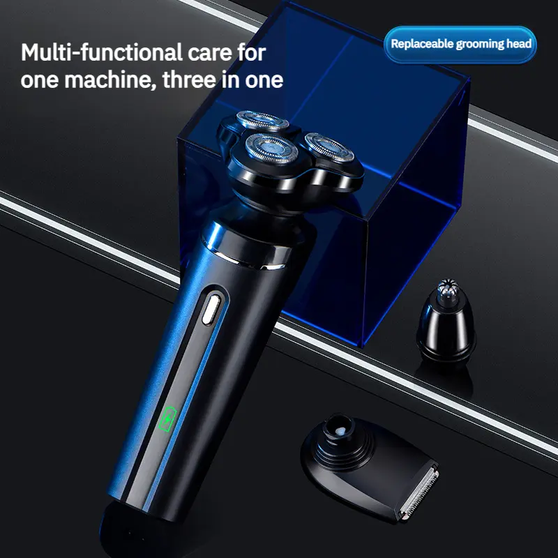 Zytron-Magnetic Electric 3in1 Razor Rechargeable Full Body Wash Electric Razor