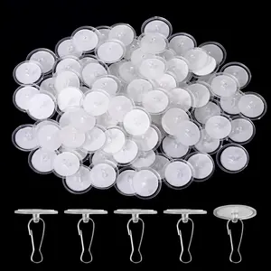 40 Pack Self Adhesive Wall Hook Sticky Ceiling Hooks Small Disc Sticker Hanger