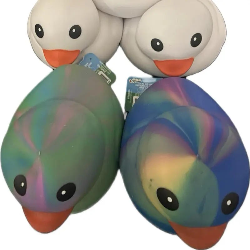 Tie dye squishy duck