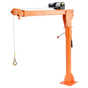 【Summervibes】VEVOR Electric Pickup Truck Crane, 1100 lbs, Folding Truck-Mounted Bed Crane with Electric Winch 3500 lbs, Steel Pickup Truck Jib Crane Hoist 360° Swivel for Lifting Goods in Construction, Factory