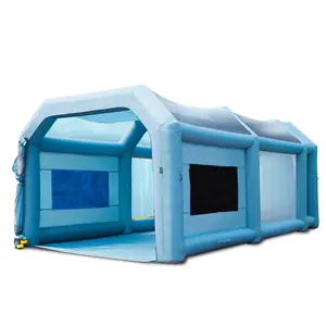 【Spotlight Day】VEVOR Inflatable Paint Booth, 23x13x8.5ft Inflatable Spray Booth, High Powerful 480W+750W Blowers Spray Booth Tent, Car Paint Tent Air Filter System for Car Parking Tent Workstation Motorcycle Garage