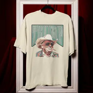 Trump Daddy Shirt, Republican Gift, Western Trump T-Shirt, Make America Great, Cowboy Shirt, Donald Trump Funny, MAGA President Shirts Classic Cotton