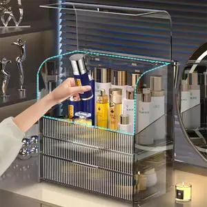 Acrylic Makeup Organizer — Clear Cosmetic Storage with Drawers