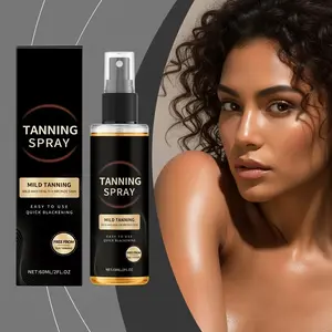 3PC Gentle Brightening Self-Tanning Spray for Tanning Machine | Long-Lasting Hydration Sunless Tanner | Lightweight & Smooth Glow Mist for Body