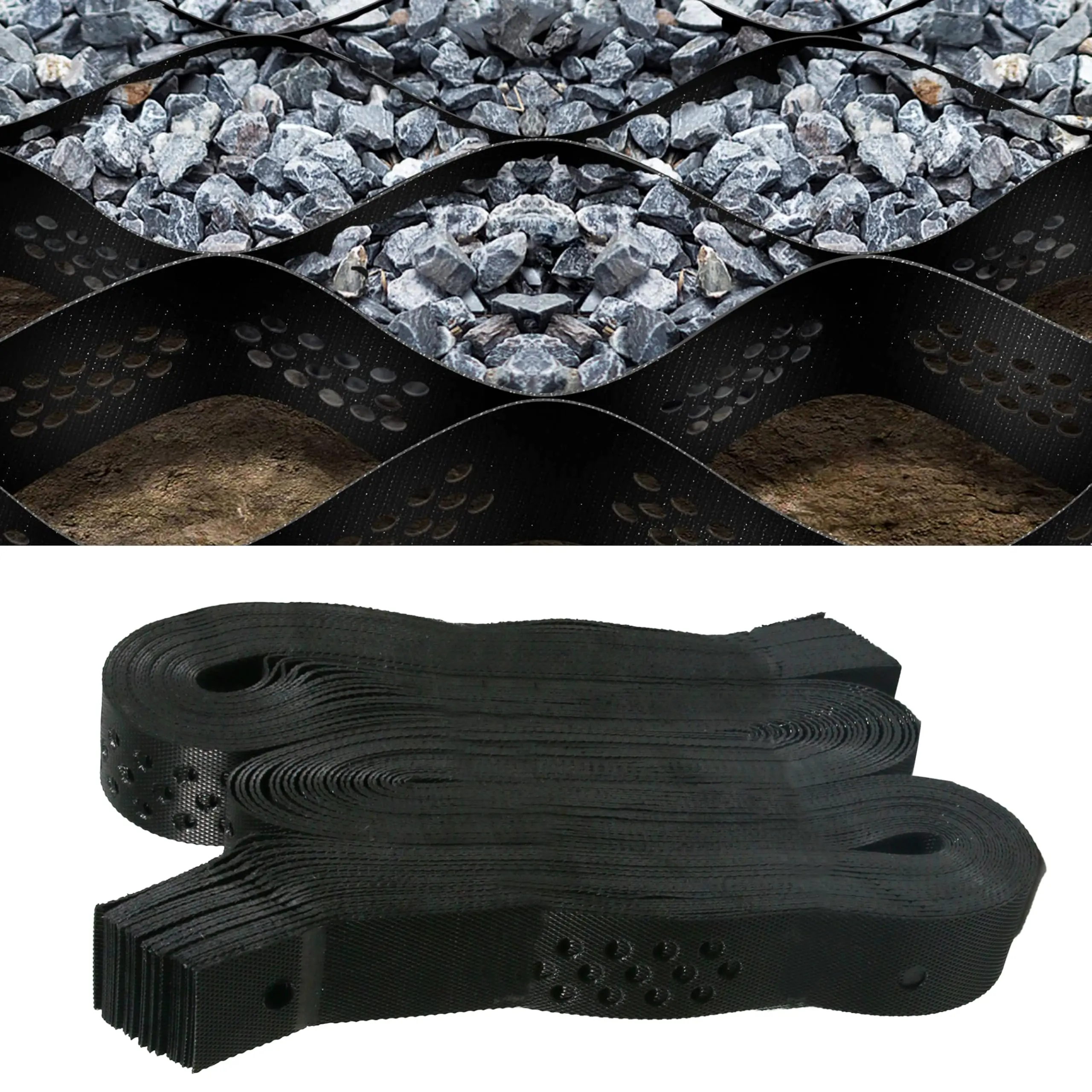 2" Thick Ground Grid, Gravel Retainer 1880 LBS Per Sq ft, Geogrid Driveway Stabilization for DIY Patio Walkway Driving RV Parking Slopes Soil Honeycomb Structure,campingessentials,outdoorfurnitureset,campinggear