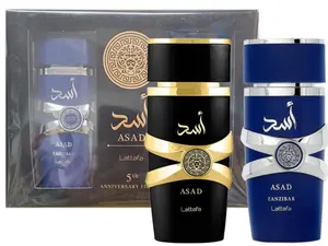 Lattafa Asad & Asad Zanzibar Anniversary Set 100ML 3.4 Fl Oz Eau de Parfum