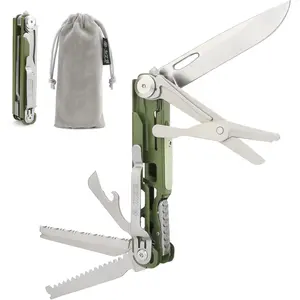 10 in 1 multitool,Pocket EDC,pocket tools,household folding ,wooden ,express delivery,,D2 stainless steel,camping utility tools,Outdoor,Safety hammer,Men's