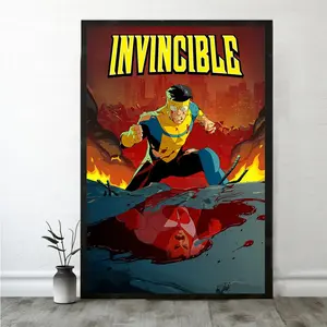 Invincible Movie Poster - Personalised Poster - Movie Poster-Custom Poster-Home Decor Print-No Frame Poster