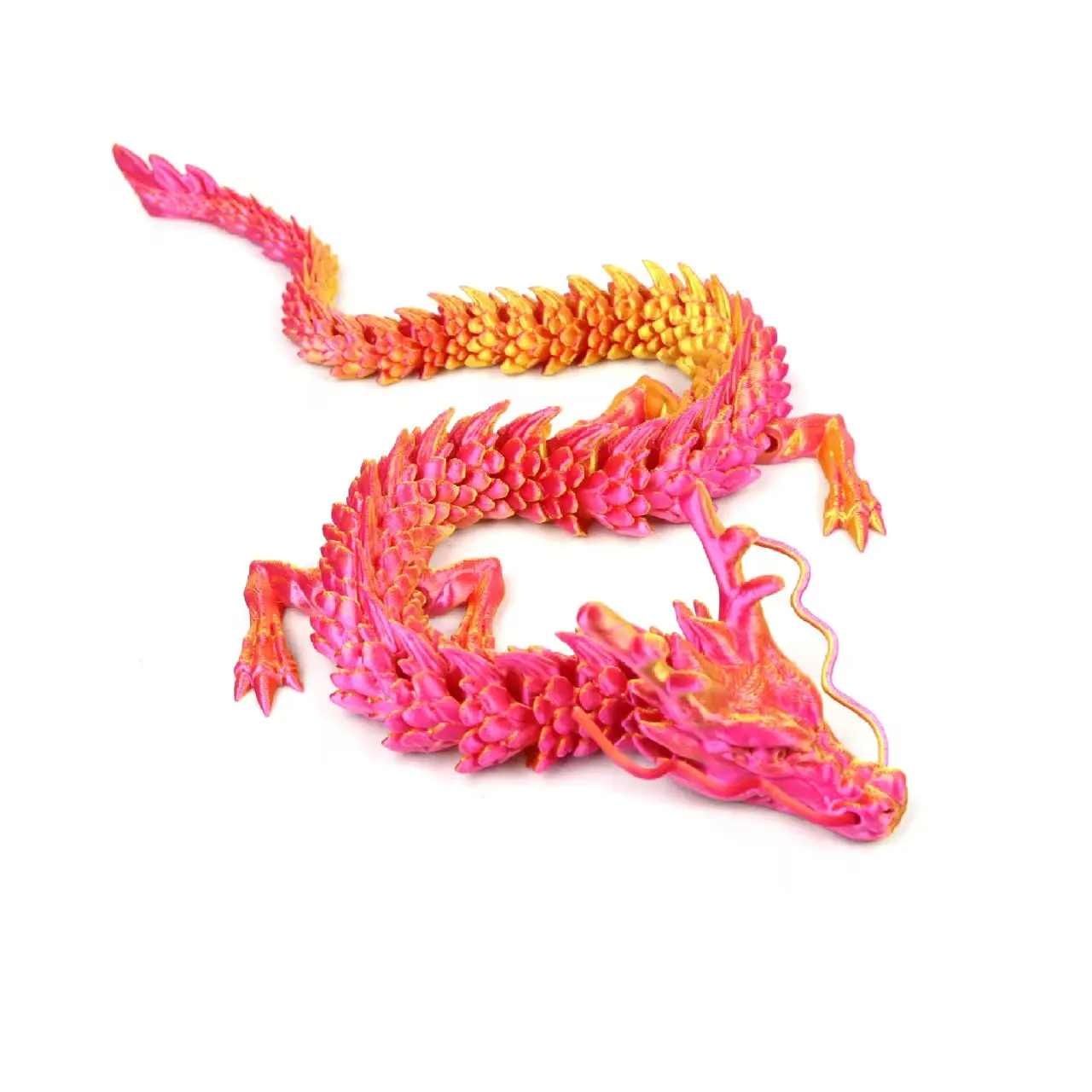 3d printed dragon ornaments, 60CM explosive Chinese dragon toy crafts, movable joints, creative hand-made holiday birthday gifts