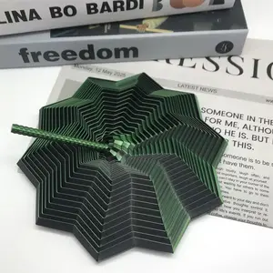3D Printed Sensory Fidget Star, Stress Relief Whirling Spiral with Handle, Hypnotizing Visual Fidget Toy, Satisfying Sight and Sound, Ornamental Fidget, Sensory Fidget Gift