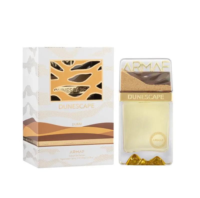 Armaf Dunescape Dubai Eau de Parfum for Men, 3.4 oz - Aromatic Fougere Woody Fragrance with Lemon, Mandarin, Bergamot, and Sandalwood Notes