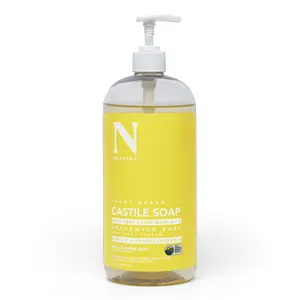 Dr. Natural Unscented Baby Castile Liquid Soap, Multi-Use Body Wash, Shampoo and Face Wash - 32 oz