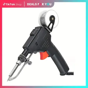 Soldering Iron Kit 180-520 ℃     Adjustable Temperature Corded Solder Iron Internal Heat Electric Welding Tool with Welding Wire for Circuit Board Computer Electronic RepairEverlanelnspired17