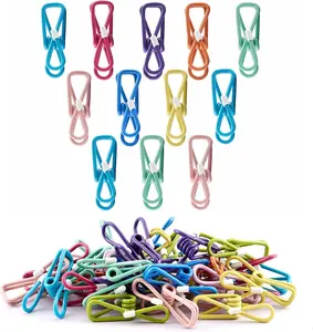 Chip Clips 30PCS PVC Coated Food Packaging Clips Mixed Colors 11.5 x 4.72 x 1.06 Reusable Durable Multifunctional Clamps for Potato Chip Bags Clothespins