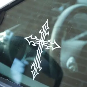 Gothic Cross | Car Sticker Vinyl Decal | Windows Laptops Etc 6