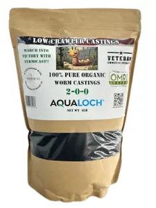 AquaLoch Low Crawler Castings 100% Organic Worm Castings houseplant fertilizer