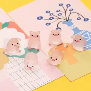 Luminous little piggy resim charm glowing in the dark